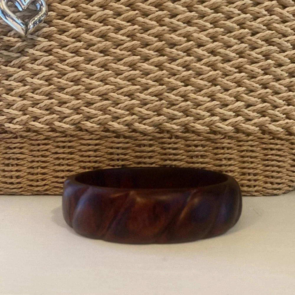 Beautiful Carved Wooden Bangle